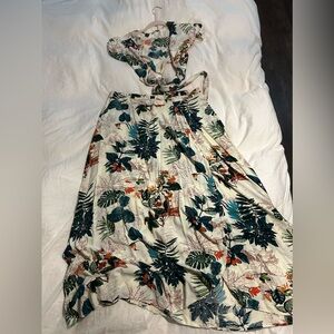 Shirt and Skirt set with wrap top
